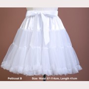 40 / 45 / 55cm white petticoat (B)